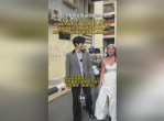 偶遇明星陈哲远，拍婚纱照瞬间成焦点